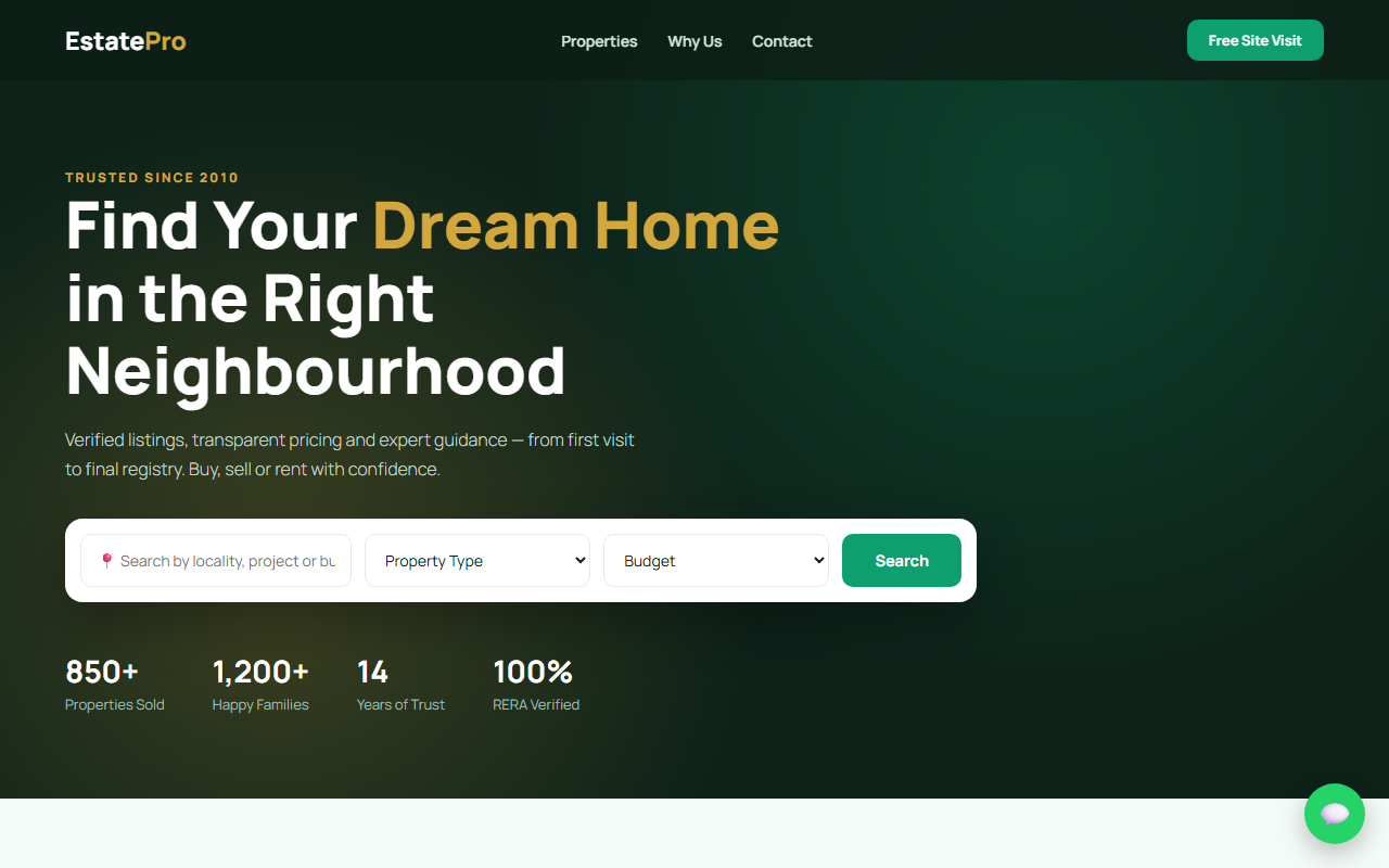 EstatePro template preview